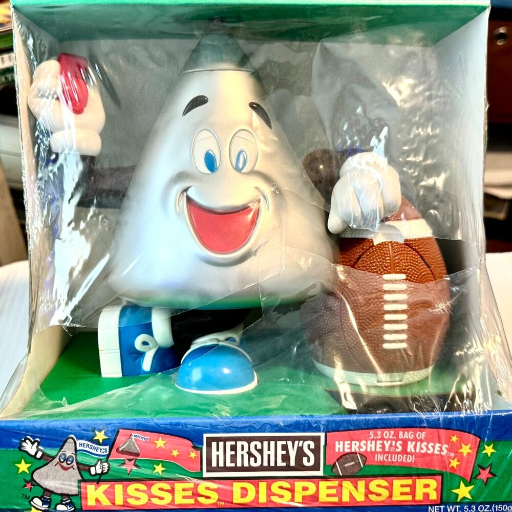 HERSHEY'S KISSES FOOTBALL DISPENSER Collectible Football Themed Candy Dispenser